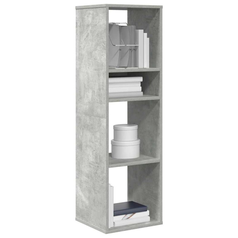 Estantería madera ingeniería gris hormigón 34x31x112 cm VX-860286